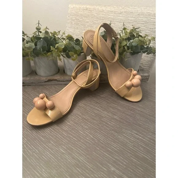 Tory Burch patent leather ankle strap sandals size 8 - Picture 2 of 5